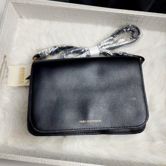 Brand New Aimee Kestenberg Black Leather crossbody bag - Picture 1 of 6